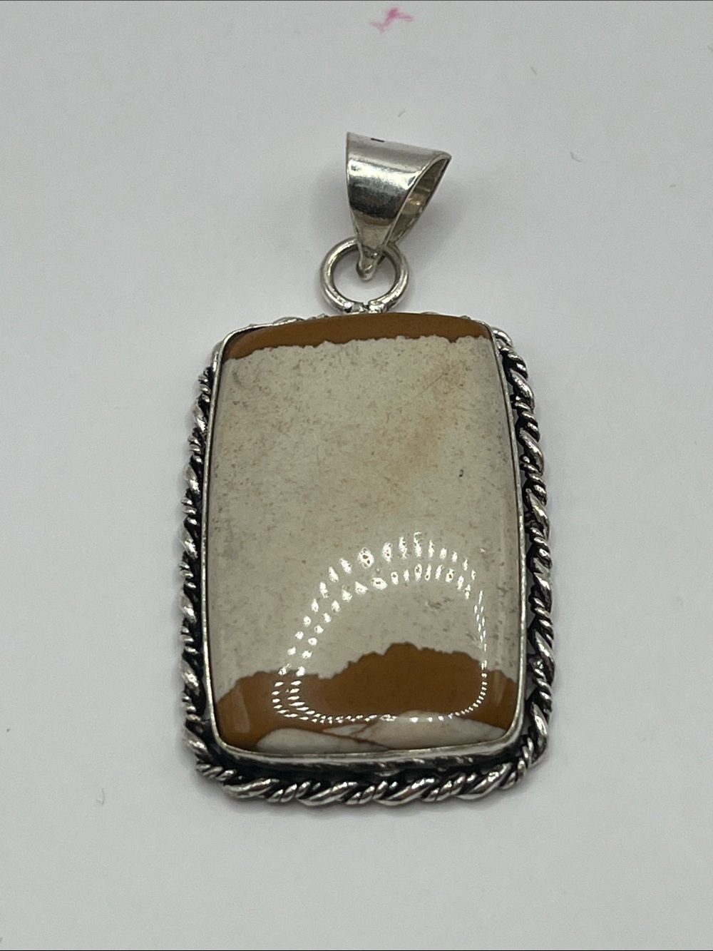 925 Sterling Silver Picture Jasper Pendant